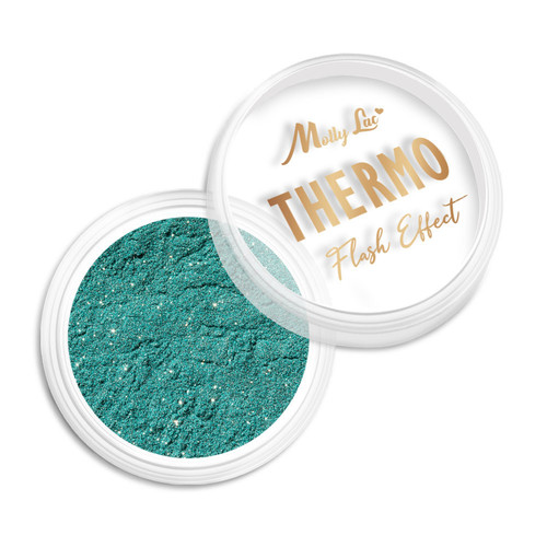 Втирка для ногтей  MollyLac Thermo Flash Effect №9 0,5 г - Фото №4
