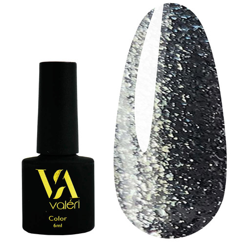 Гель-лак VALERI Color №103 серебристый с микроблеском 6 мл (VA103) - Фото №1