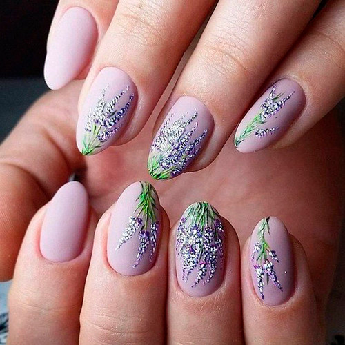 Manicure z kwiatami (Wiosenny Projekt)