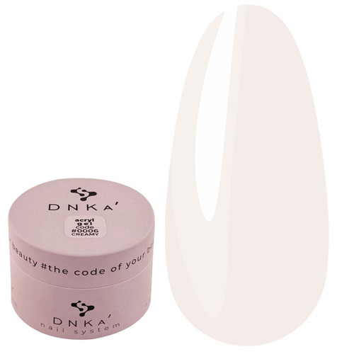 Żel akrylowy DNKa Acryle Gel №0006 Creamy 30 ml (słoik) - Фото №1