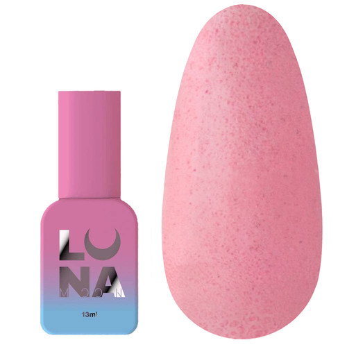 Топ для ногтей LUNA Matte Sand Peach Pink Non Wipe без липкого слоя с эффектом песчаной текстуры розовый персик 13 мл (300-3430) - Фото №1