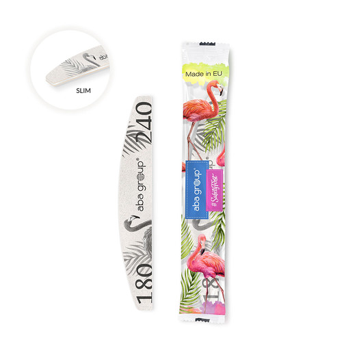 Pilnik do paznokci Aba Group BEZPIECZNY PAKIET PÓŁKSIEŻYC 180/240 SLIM - FLAMING - Фото №2