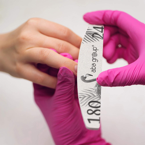 Pilnik do paznokci Aba Group BEZPIECZNY PAKIET PÓŁKSIEŻYC 180/240 SLIM - FLAMING - Фото №6