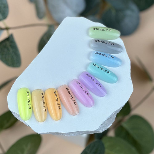 Gel for extension SILLER Zefir №01 (jar) yellow 15 ml (NF-00019228) - Фото №3