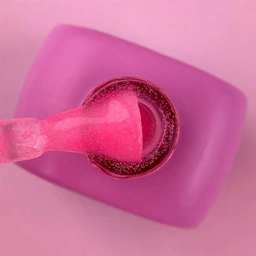 Топ для ногтей LUNA Matte Sand Peach Pink Non Wipe без липкого слоя с эффектом песчаной текстуры розовый персик 13 мл (300-3430) - Фото №2