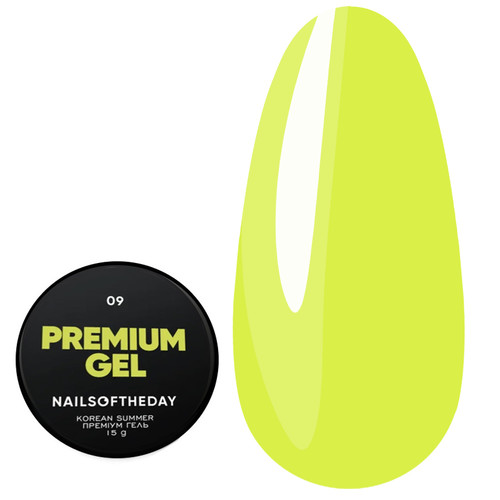 Builder gel NAILSOFTHEDAY Premium gel 09 rich lemon 15 ml