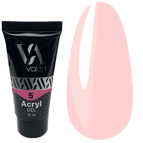 Акрил гель VALERI №05 розовый 15 мл (VAG15-05) - Фото №1