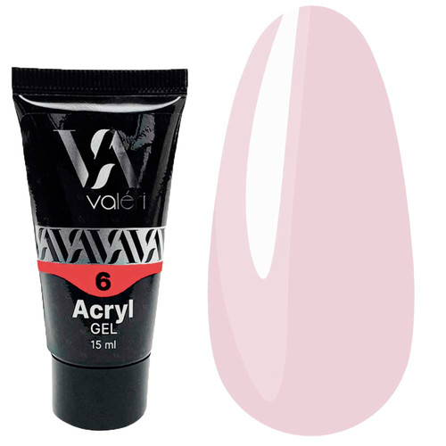 Акрил гель VALERI №06 бежевый 15 мл (VAG15-06) - Фото №1