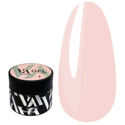 Żel budujący VALERI Builder Gel №01 Nude 15 ml (VBG-001) - Фото №1