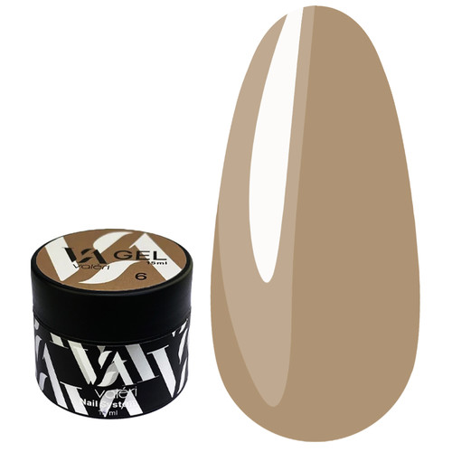 Żel budujący VALERI Builder Gel № 06 Cacao 15 ml (VBG-006) - Фото №1