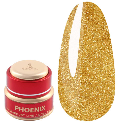 Pyłek do paznokci Slowianka 02 Phoenix Gold 2 g - Фото №1