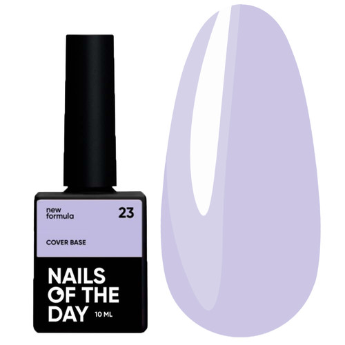 Baza hybrydowa NAILSOFTHEDAY Cover NEW Formula № 23 liliowy 10 ml - Фото №1