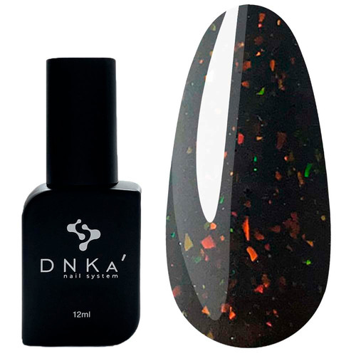 Base DNKa Cover #0096 Black Dress black with leaf 12 ml (DNKA0096) - Фото №1