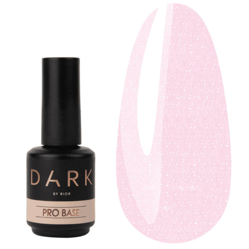 База DARK PRO base 17 светло-розовый с шиммером 15 мл - Фото №2