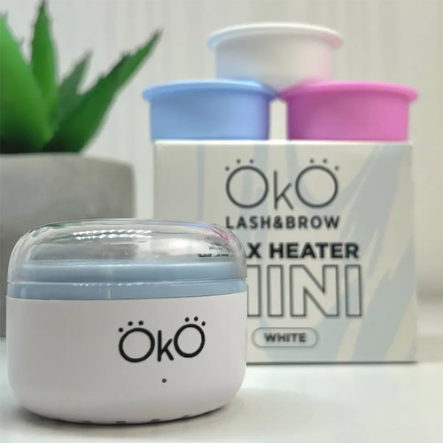 Podgrzewacz do wosku OKO mini wax heater white 15 ml - Фото №2