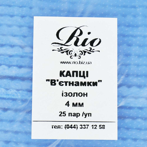 Jednorazowe kapcie RIO klapki isolon 25,5 cm niebieskie 25 par - Фото №3