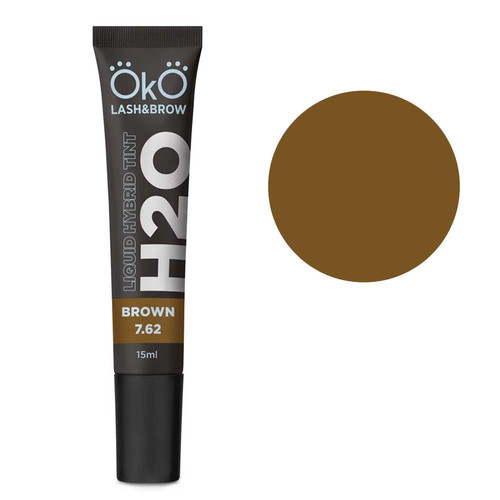 Farba OKO do brwi i rzęs Liquid Hybrid Tint H20 BROWN 7.62 15 ml (TINT-B) - Фото №1