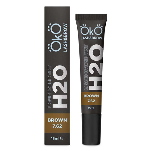 Farba OKO do brwi i rzęs Liquid Hybrid Tint H20 BROWN 7.62 15 ml (TINT-B) - Фото №2
