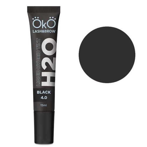 Farba OKO do brwi i rzęs Liquid Hybrid Tint H20 Black 4,0 15 ml (TINT-BL) - Фото №1