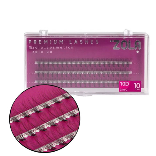 Rzęsy ZOLA 10 D wiązka 10 mm - Фото №1