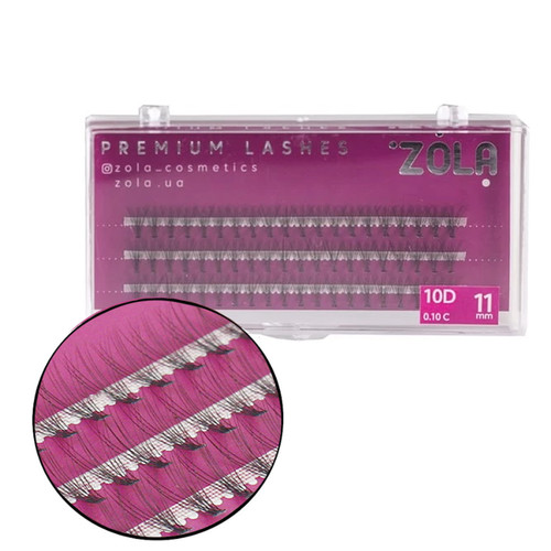 Rzęsy ZOLA 10 D wiązka 11 mm - Фото №1