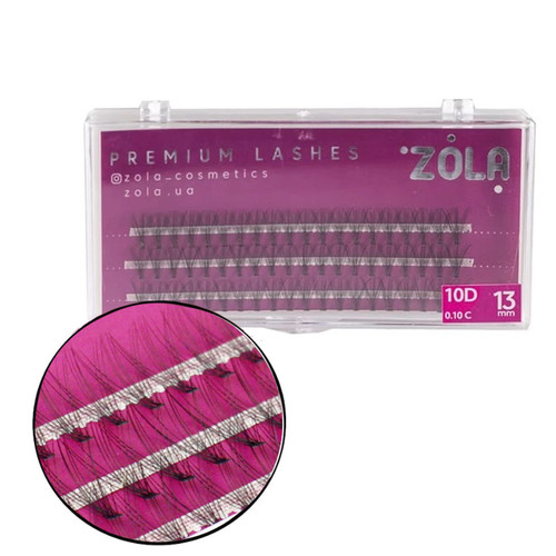 Rzęsy ZOLA 10 D wiązka 13 mm - Фото №1