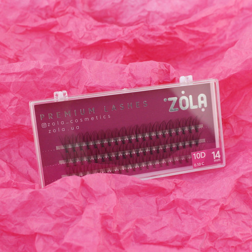 Rzęsy ZOLA 10 D wiązka 14 mm - Фото №2