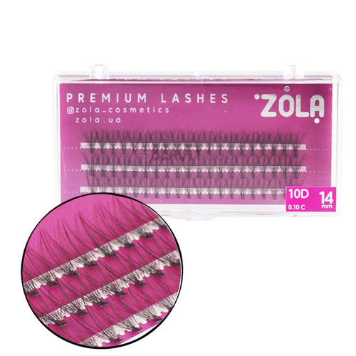 Rzęsy ZOLA 10 D wiązka 14 mm - Фото №1
