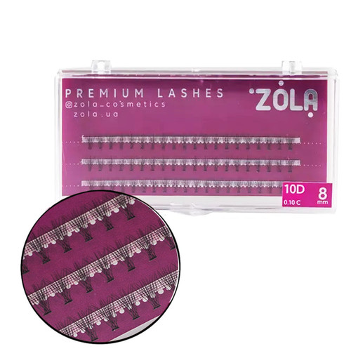 Rzęsy ZOLA 10 D wiązka 8 mm - Фото №1