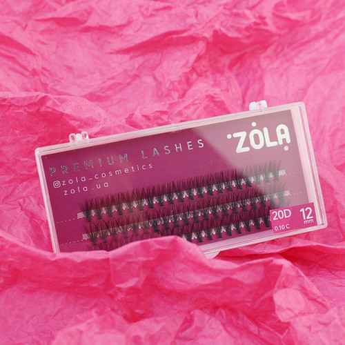 Rzęsy ZOLA 20 D wiązka 12 mm - Фото №2