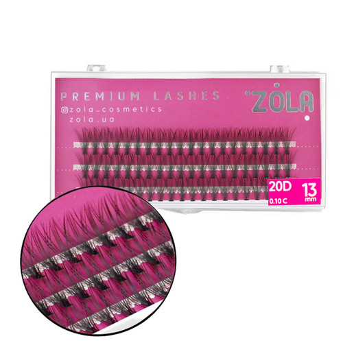 Rzęsy ZOLA 20 D wiązka 13 mm - Фото №1