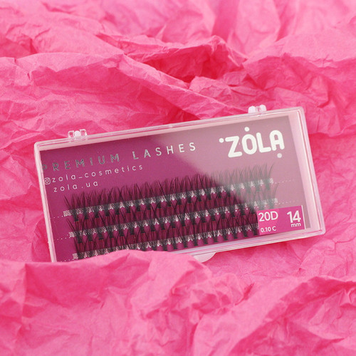 Rzęsy ZOLA 20 D wiązka 14 mm - Фото №2