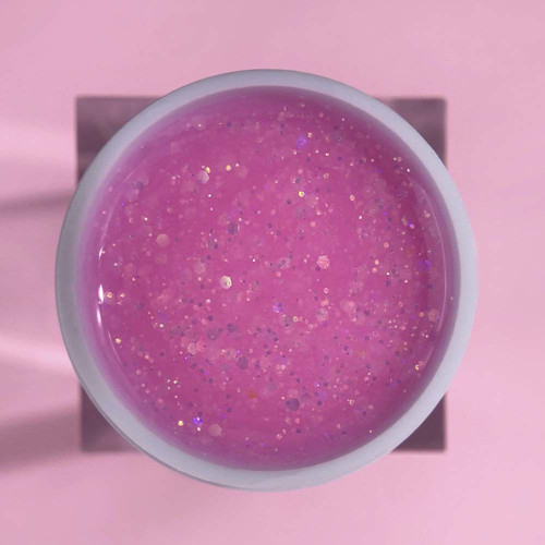 Gel LUNA Diamond Gel №4 pink with glitter 15 ml (323-2357-0463) - Фото №2