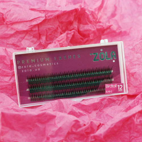 Rzęsy ZOLA wiązka Birdtail 12 mm - Фото №2