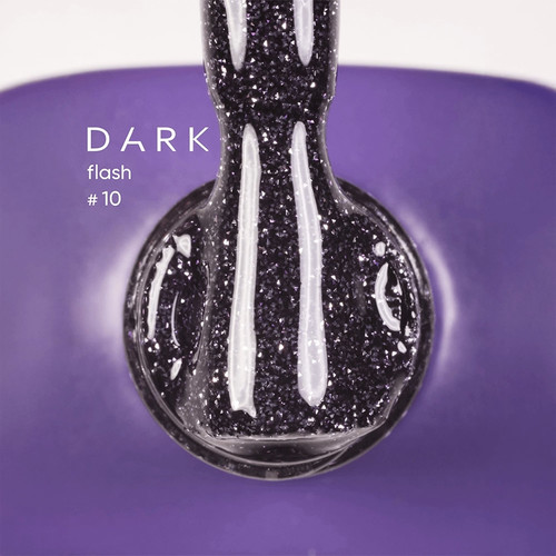 Гель-лак DARK Flash 10 фиолетовый светоотражающий 10 мл - Фото №2