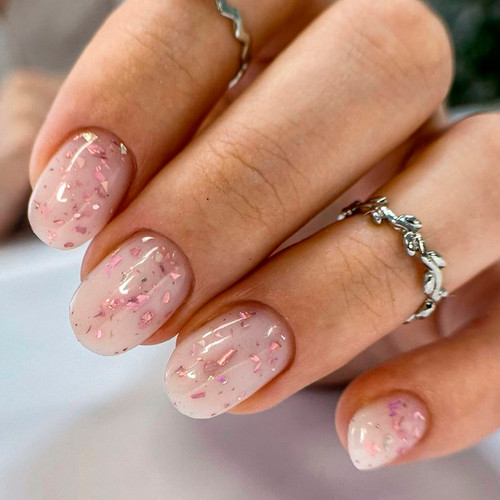 Autumn Manicure 2024 (With Gold Leaf)