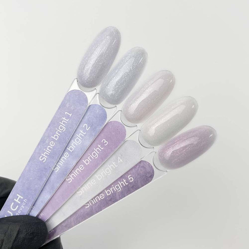 Гель для наращивания Touch Builder Gel Shine Bright 04 молочный с шиммером 15 мл - Фото №3