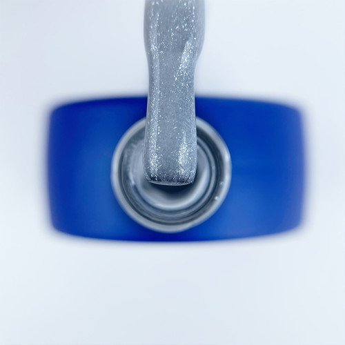 База для ногтей Touch Cover Base Gloss 01 серебро с блестками 13 мл - Фото №2