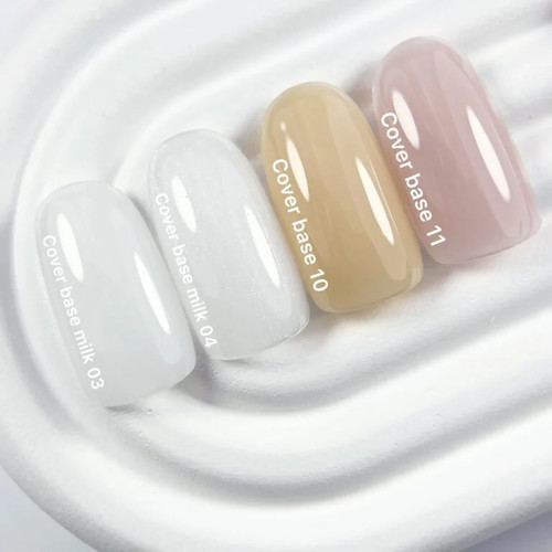 Baza hybrydowa NAILSOFTHEDAY Cover NEW Formula Milk 03 mleczna 10 ml - Фото №3