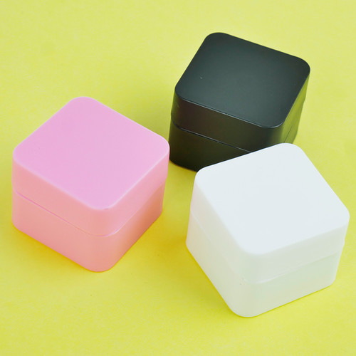 Баночка пластиковая Квадро черная 10 мл - Фото №3