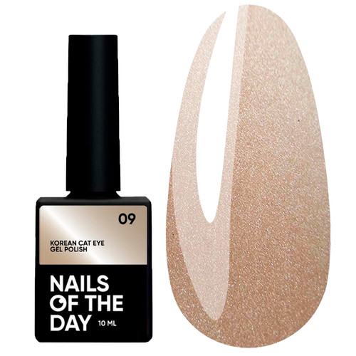 Гель-лак NAILSOFTHEDAY Korean cat eye 09 нюдово-бежевый 10 мл - Фото №1