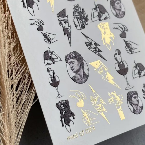 Naklejki na paznokcie UAslider mini Color and Foil 024 - Фото №2