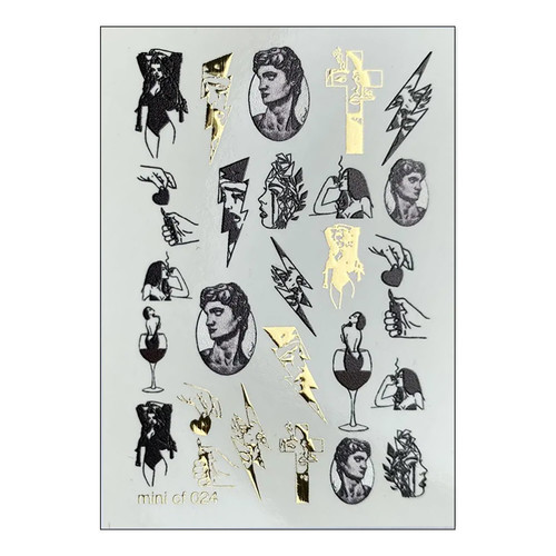 Naklejki na paznokcie UAslider mini Color and Foil 024 - Фото №1