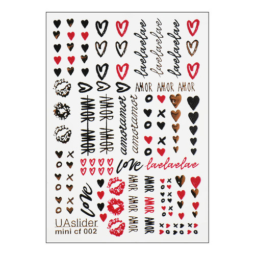 Naklejki na paznokcie UAslider mini Color and Foil 002 - Фото №1