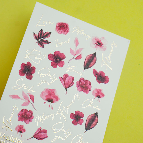 Naklejki na paznokcie UAslider mini Color and Foil 009 - Фото №2