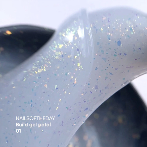 Żel budujący NAILSOFTHEDAY Build gel potal 01 mleczny 15 ml - Фото №2