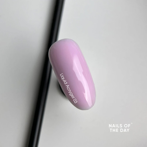Płynny akrylożel NAILSOFTHEDAY Liquid acrygel 03 delikatno-różowy 15 ml - Фото №3