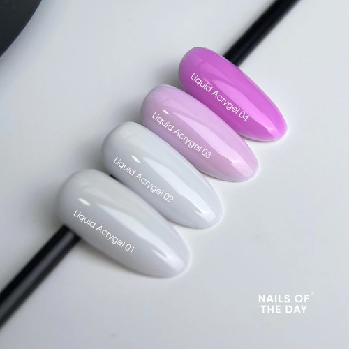 Płynny akrylożel NAILSOFTHEDAY Liquid acrygel 03 delikatno-różowy 15 ml - Фото №4