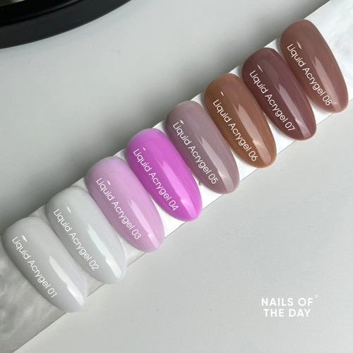 Płynny akrylożel NAILSOFTHEDAY Liquid acrygel 03 delikatno-różowy 15 ml - Фото №5
