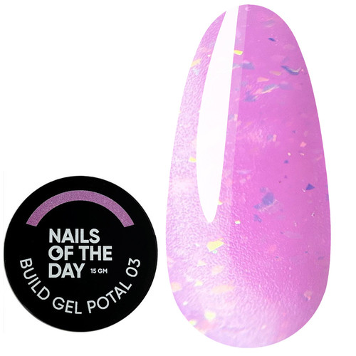 Żel budujący NAILSOFTHEDAY Build gel potal 03 różowy 15 ml